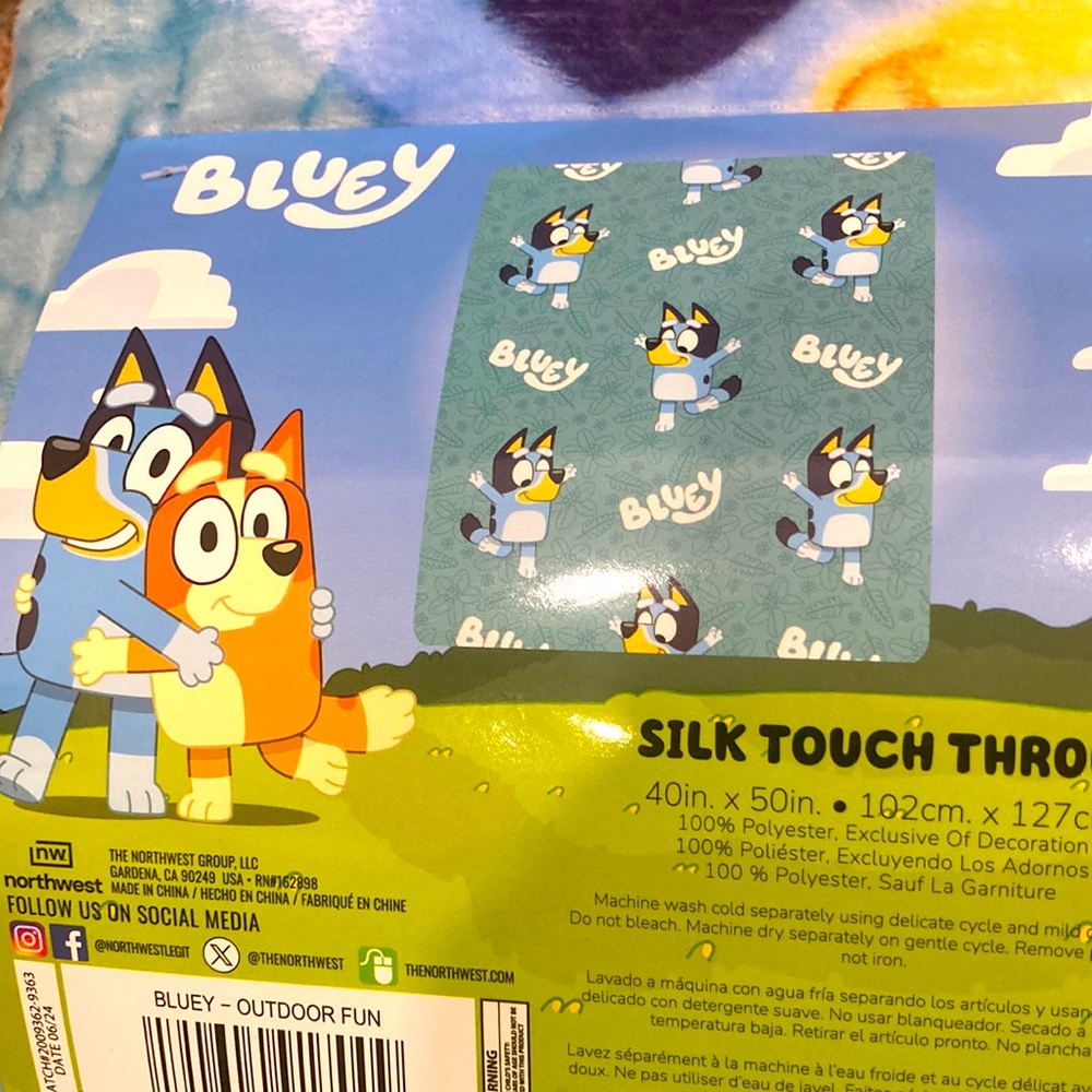 Bluey blanket
